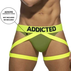 AD Fetish Accessoires Sexy-Harnais de Cuisse Neon Jaune Fluo