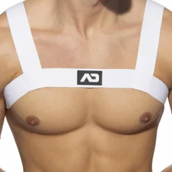 AD Fetish Harnais-Harnais Elastic Basic Blanc