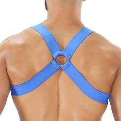 TOF Paris Harnais-Harnais Elastique Fetish Bleu