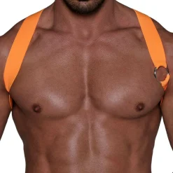 TOF Paris Harnais-Harnais Elastique Party Boy Orange Fluo