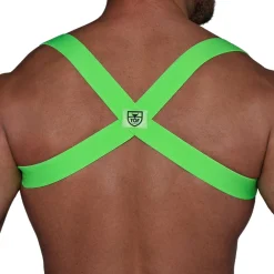 TOF Paris Harnais-Harnais Elastique Party Boy Vert Fluo