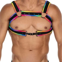 CUT4MEN Harnais-Harnais Neo H4RNESS Noir - Arc-en-Ciel