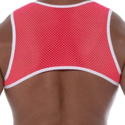 TOF Paris Harnais-Harnais Neon Mesh Rose Fluo