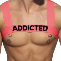 Addicted Harnais-Harnais Neon Ring Rose Fluo