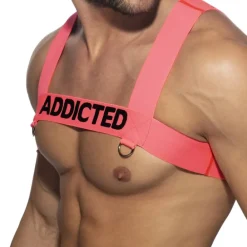 Addicted Harnais-Harnais Neon Ring Rose Fluo