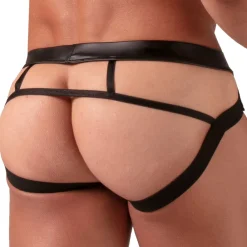 Absolu Male Jockstraps-Jock Slip Master Noir