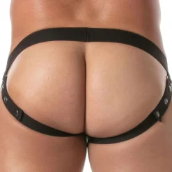 TOF Paris Jockstraps-Jock Strap à Boutons-Pression Kinky Noir
