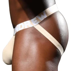 Andrew Christian Jockstraps|Poche Ergonomique-Jock Strap Almost Naked Essential Rib Sable