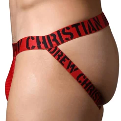 Andrew Christian Jockstraps|Poche Ergonomique-Jock Strap Almost Naked Ultra Soft Rouge