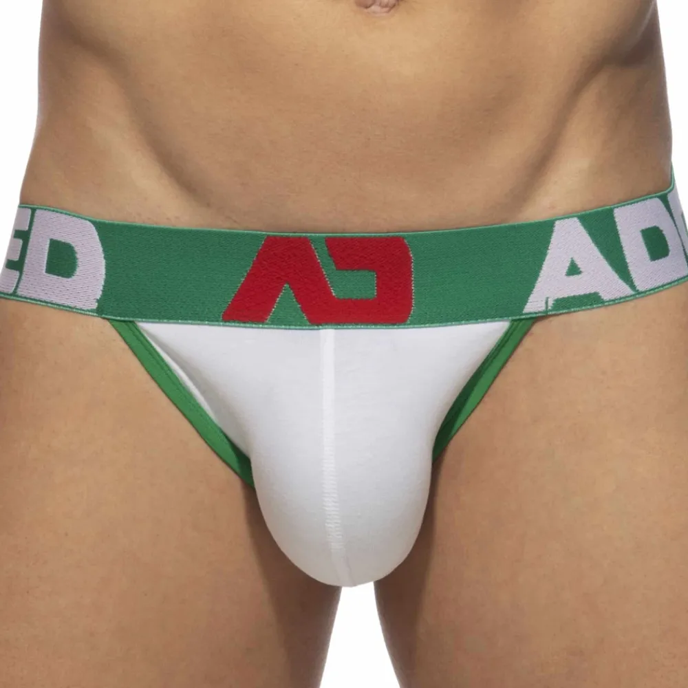 Addicted Jockstraps-Jock Strap Basic Colors AD Coton Blanc - Vert