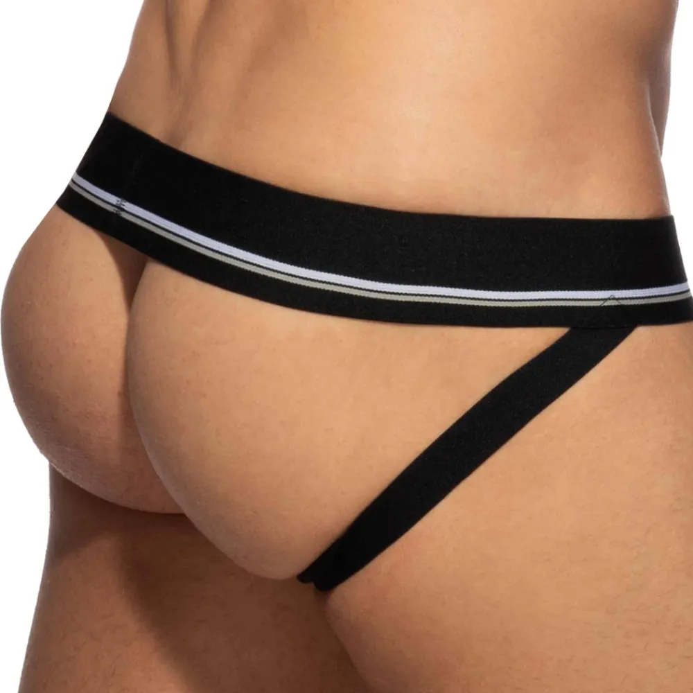 Addicted Jockstraps-Jock Strap Basic Colors Coton Noir - Blanc