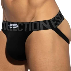ES Collection Jockstraps-Jock Strap Coton 7 Days 3.0 Noir