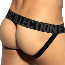 ES Collection Jockstraps-Jock Strap Coton 7 Days 3.0 Noir