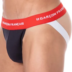Garçon Français Jockstraps-Jock Strap Coton Tricolore