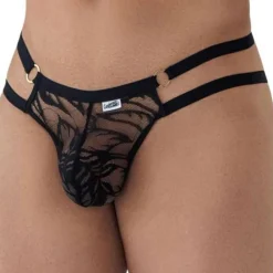 CandyMan Jockstraps-Jock Strap Dentelle et Chaînette Noir