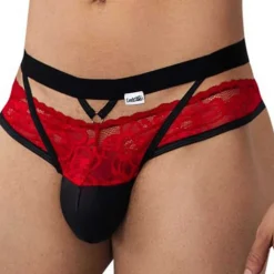 CandyMan Jockstraps-Jock Strap Dentelle Rouge