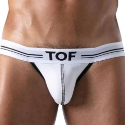 TOF Paris Jockstraps-Jock Strap French Coton Blanc
