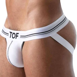 TOF Paris Jockstraps-Jock Strap French Coton Blanc