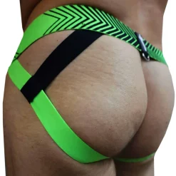 Breedwell Jockstraps-Jock Strap Futura Vert Fluo - Noir