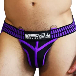 Breedwell Jockstraps-Jock Strap Hybred Noir - Violet