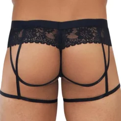 CandyMan Jockstraps-Jock Strap Jarretière Dentelle Noir