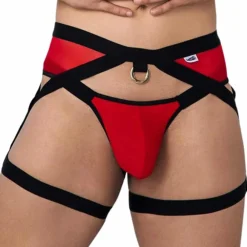 CandyMan Jockstraps-Jock Strap Jarretière Rouge