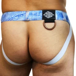 Breedwell Jockstraps-Jock Strap Loaded Denim Blanc