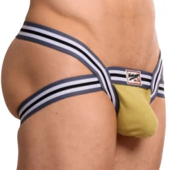Marcuse Jockstraps|Sous-Vêtements Push Up-Jock Strap Marche Jaune