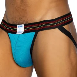 Bike Jockstraps-Jock Strap Mesh Bleu Paon