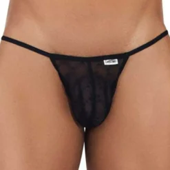 CandyMan Jockstraps-Jock Strap Micro Dentelle Noir