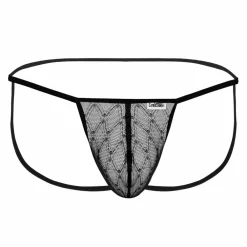 CandyMan Jockstraps-Jock Strap Micro Dentelle Noir