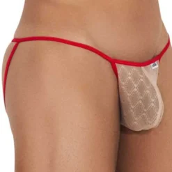 CandyMan Jockstraps-Jock Strap Micro Dentelle Beige