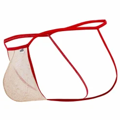 CandyMan Jockstraps-Jock Strap Micro Dentelle Beige