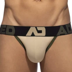 Addicted Jockstraps|Sous-Vêtements Push Up-Jock Strap Naked Feeling Push Up Beige
