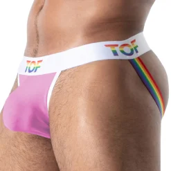 TOF Paris Jockstraps-Jock Strap Pride Joyful Rose