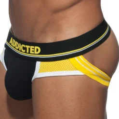 Addicted Jockstraps|Sous-Vêtements Push Up-Jock Strap Push Up Sport Noir