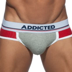 Addicted Sous-Vêtements Push Up|Push Up-Jock Strap Push Up Sport Gris