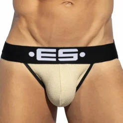 ES Collection Jockstraps-Jock Strap Skin Piqué Or