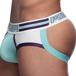 Pump! Jockstraps-Jock Strap Sportboy Activate Bleu Turquoise - Blanc
