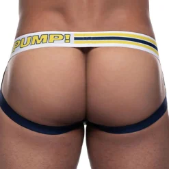 Pump! Jockstraps-Jock Strap Sportboy Recharge Bleu Marine - Blanc