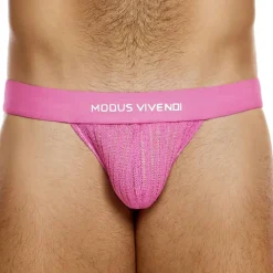Modus Vivendi Jockstraps-Jock Strap Striped Crochet Rose