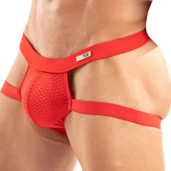 TOF Paris Jockstraps|Sous-Vêtements Sport-Jock Strap Tentation Microfibre Rouge