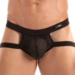 TOF Paris Jockstraps|Sous-Vêtements Sport-Jock Strap Tentation Microfibre Noir