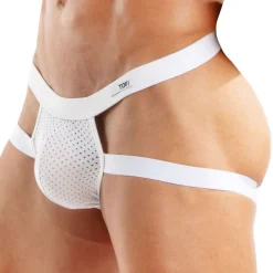 TOF Paris Jockstraps|Sous-Vêtements Sport-Jock Strap Tentation Microfibre Blanc