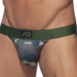 Addicted Jockstraps-Jock Strap Washed Camo Kaki