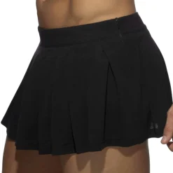 AD Fetish Tenues Sexy-Jupe Plissée Ring Noire