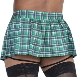 CandyMan Tenues Sexy-Jupe Porte-Jarretelle Verte