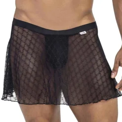 CandyMan Tenues Sexy-Jupe String Dentelle Noir