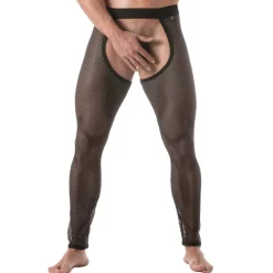 TOF Paris Tenues Sexy-Legging Chaps Circuit Résille Noir