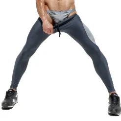 Rufskin Leggings De Sport|Pantalons-Legging Sport Vroom Gris Plomb